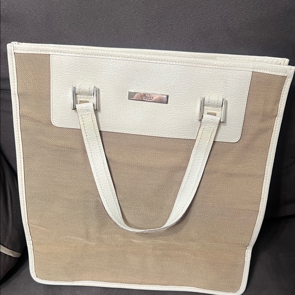 Gucci Cream and Tan Tote Bag